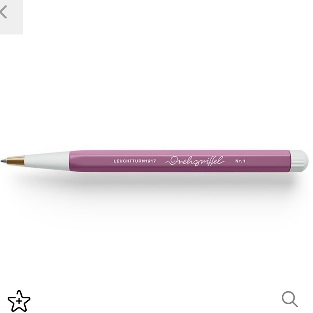 2 Drehgriffel Nr. 1, Dusty Rose - Gelpen with black ink